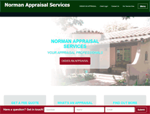 Tablet Screenshot of normanappraisal.com